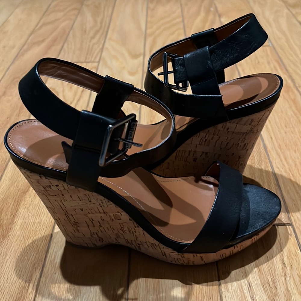 Calvin Klein black wedges, 8.5